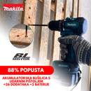 MAKITA ORIGINAL SET: AKUMULATORSKA BUŠILICA S UDARNIM PIŠTOLJEM + 26 DODATAKA + 2 BATERIJE – BLACK FRIDAY AKCIJA